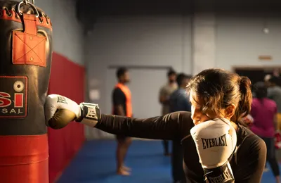 Boxing training at BigB MMA Saravanampatti