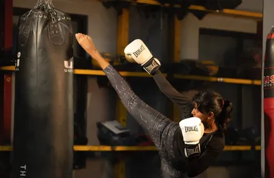 Muay Thai training at BigB MMA Saravanampatti